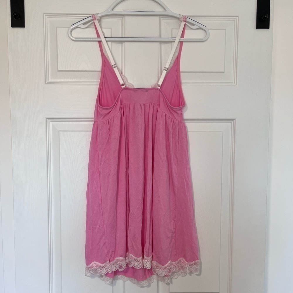 Pink Lace Lingerie Slip Dress - Picture 4 of 9